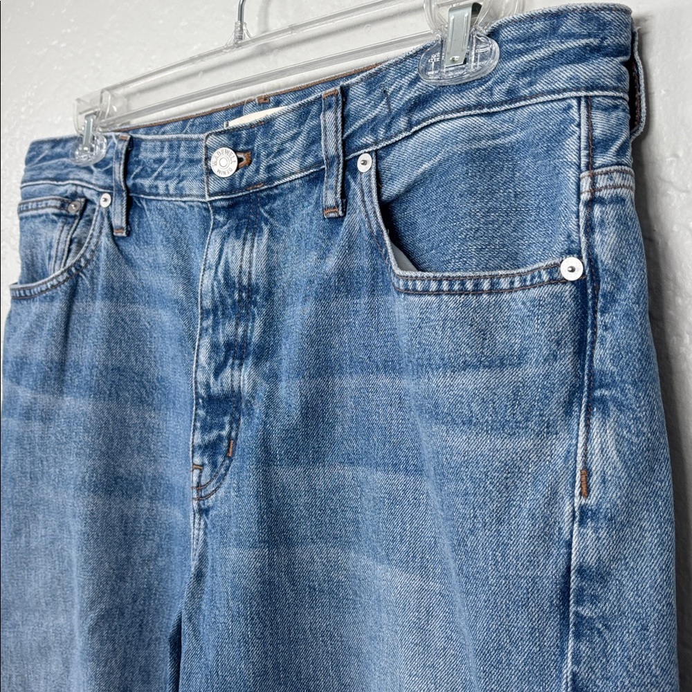 Madewell Women’s 100% Cotton Darted Barrel Leg Button Fly Jean 31 - Picture 4 of 12